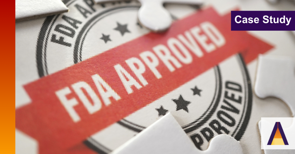 Puzzle pieces uncovering a seal of FDA approval